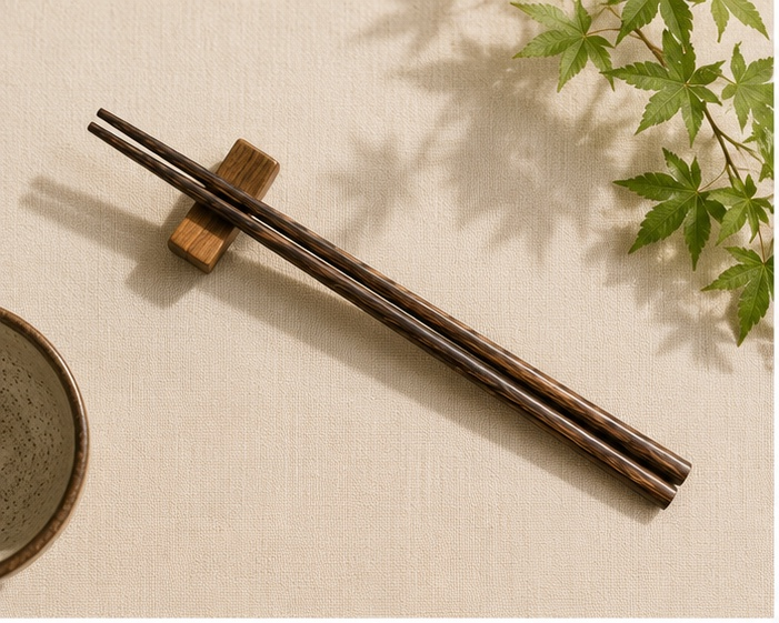 Handcrafted Palm Wood Chopsticks | Reusable Natural Wooden Chopsticks